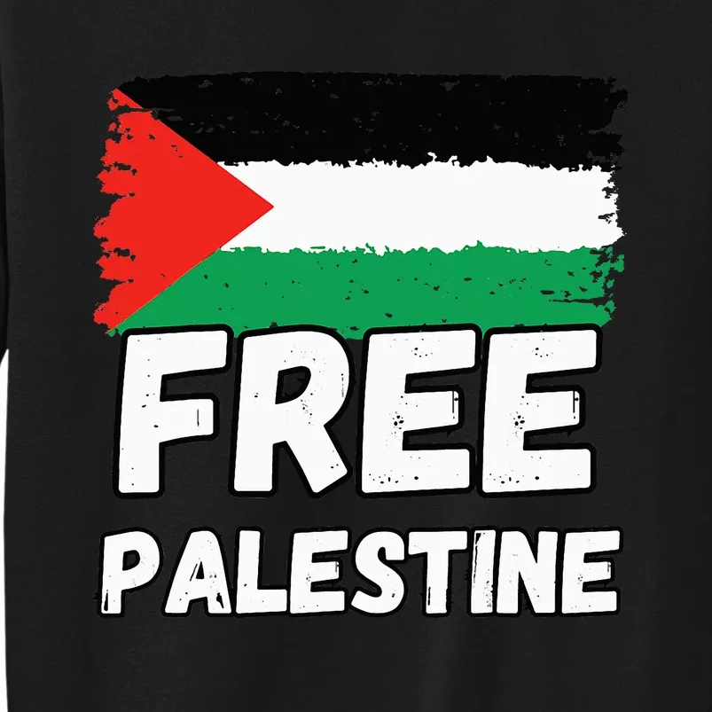 Free Palestine Flag Tall Sweatshirt