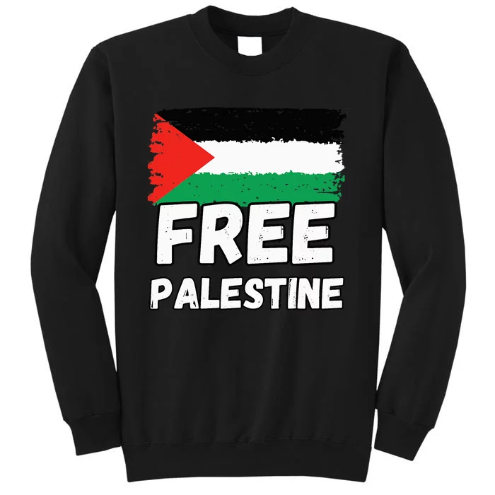 Free Palestine Flag Tall Sweatshirt