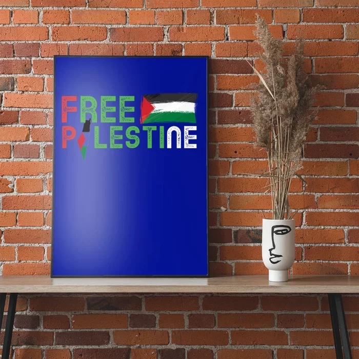 Free Palestine Flag Arabic Free Gaza Palestinian Flag Cute Gift Poster