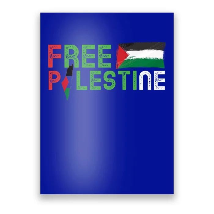 Free Palestine Flag Arabic Free Gaza Palestinian Flag Cute Gift Poster