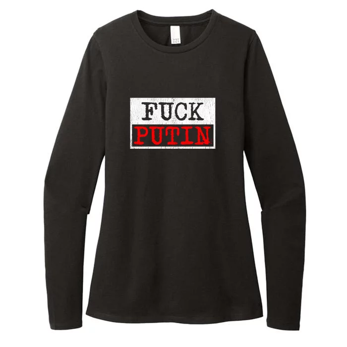 Fuck Putin Womens CVC Long Sleeve Shirt