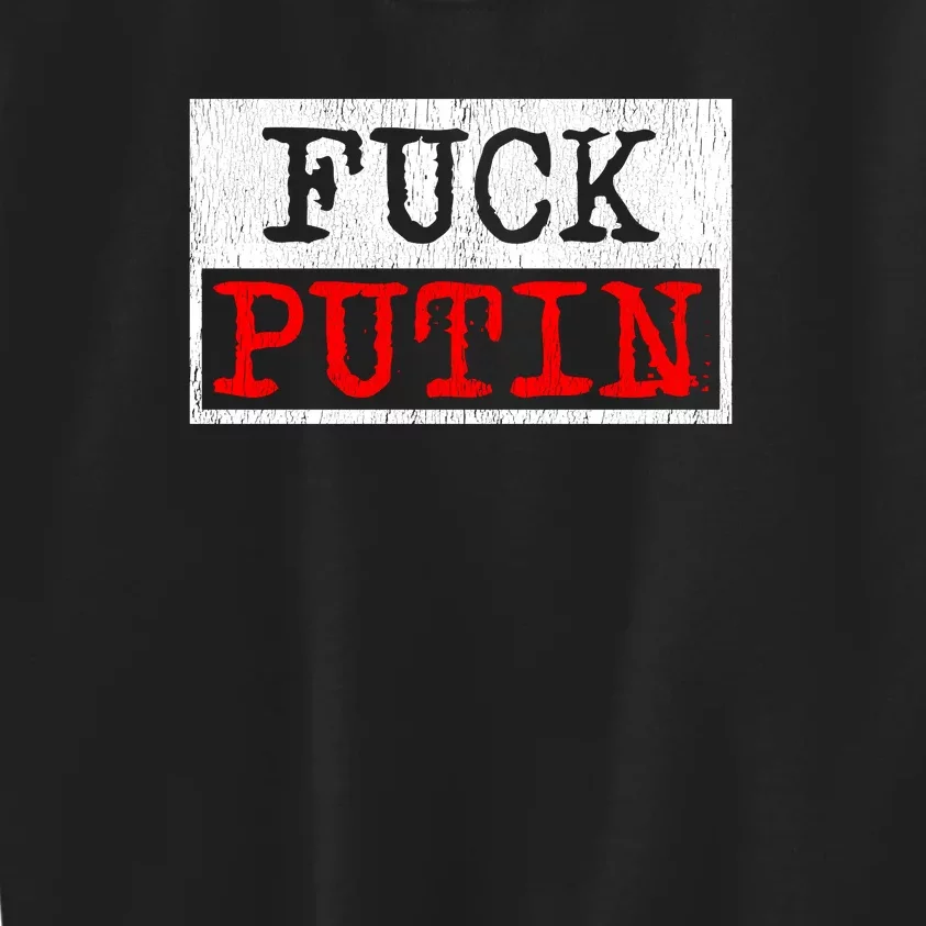 Fuck Putin Kids Sweatshirt