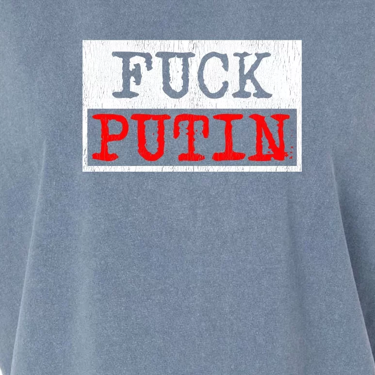 Fuck Putin Garment-Dyed Women's Muscle Tee