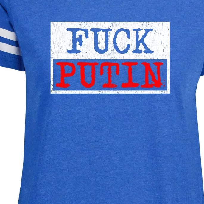 Fuck Putin Enza Ladies Jersey Football T-Shirt