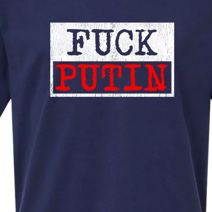 Fuck Putin Sueded Cloud Jersey T-Shirt