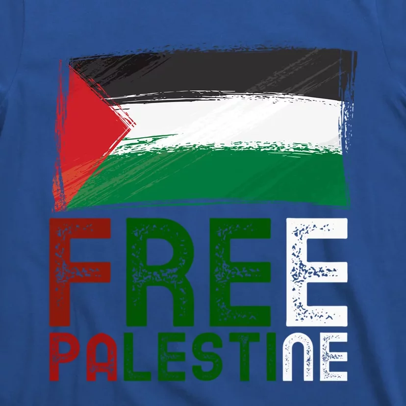 Free Palestine Flag Arabic Free Gaza Palestinian Flag Gift T-Shirt