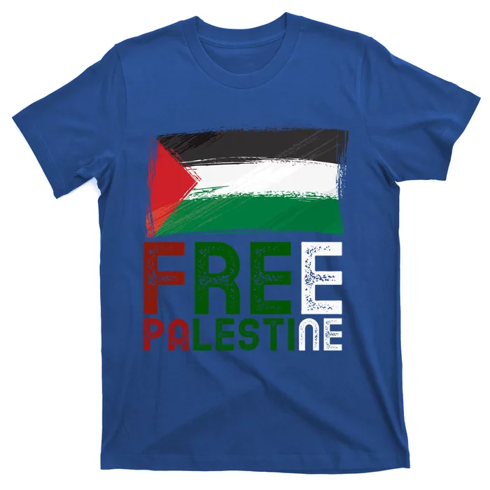 Free Palestine Flag Arabic Free Gaza Palestinian Flag Gift T-Shirt