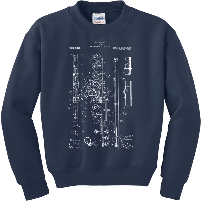 Flute Patent Kids Sweatshirt