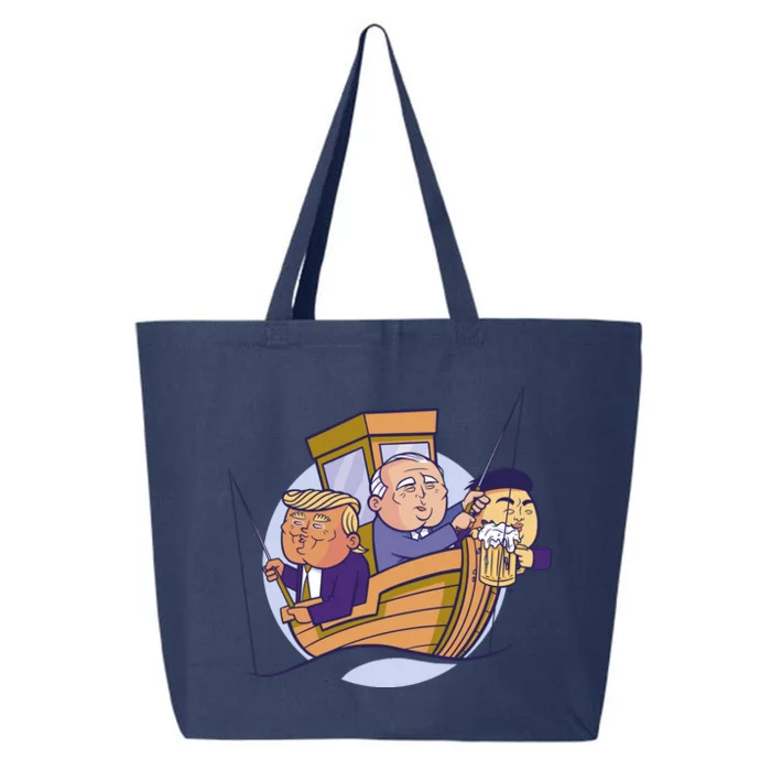 Fishing Presidents Funny 25L Jumbo Tote