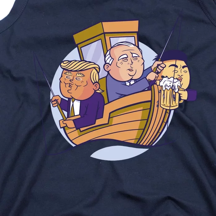 Fishing Presidents Funny Tank Top