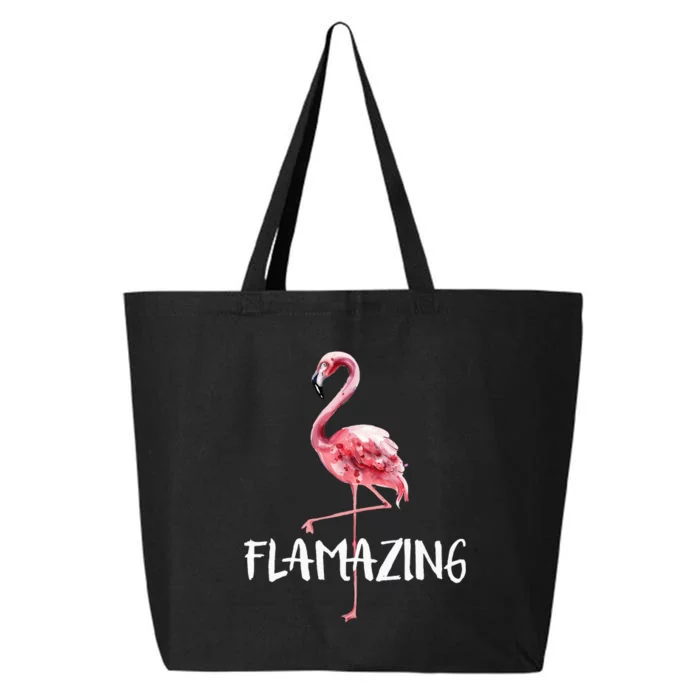 Flamazing Pink Flamingo Novelty Flamingo Lover Funny Gift 25L Jumbo Tote