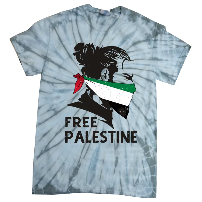 Free Palestine Flag Save Gaza End Occupation Palestinian Gift Tie-Dye T-Shirt