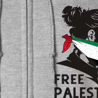 Free Palestine Flag Save Gaza End Occupation Palestinian Gift Full Zip Hoodie