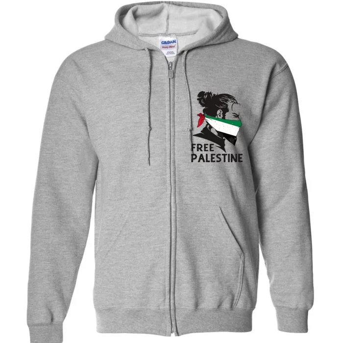 Free Palestine Flag Save Gaza End Occupation Palestinian Gift Full Zip Hoodie