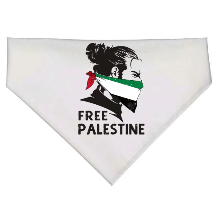 Free Palestine Flag Save Gaza End Occupation Palestinian Gift USA-Made Doggie Bandana