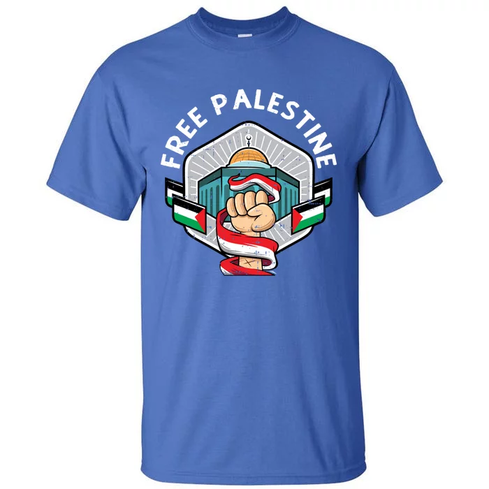 Free Palestine Flag Save Gaza Strip End The Occupation Great Gift Tall T-Shirt