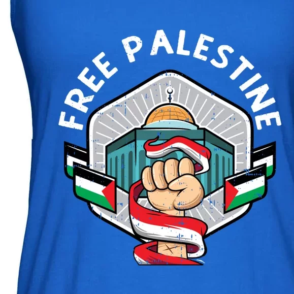 Free Palestine Flag Save Gaza Strip End The Occupation Great Gift Ladies Essential Flowy Tank