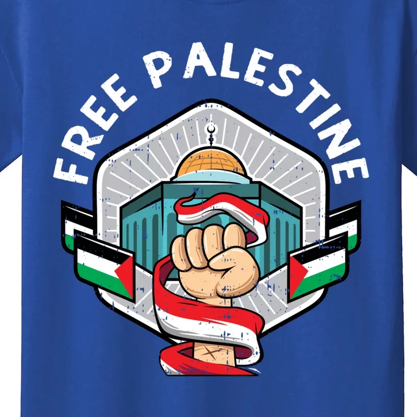 Free Palestine Flag Save Gaza Strip End The Occupation Great Gift Kids T-Shirt