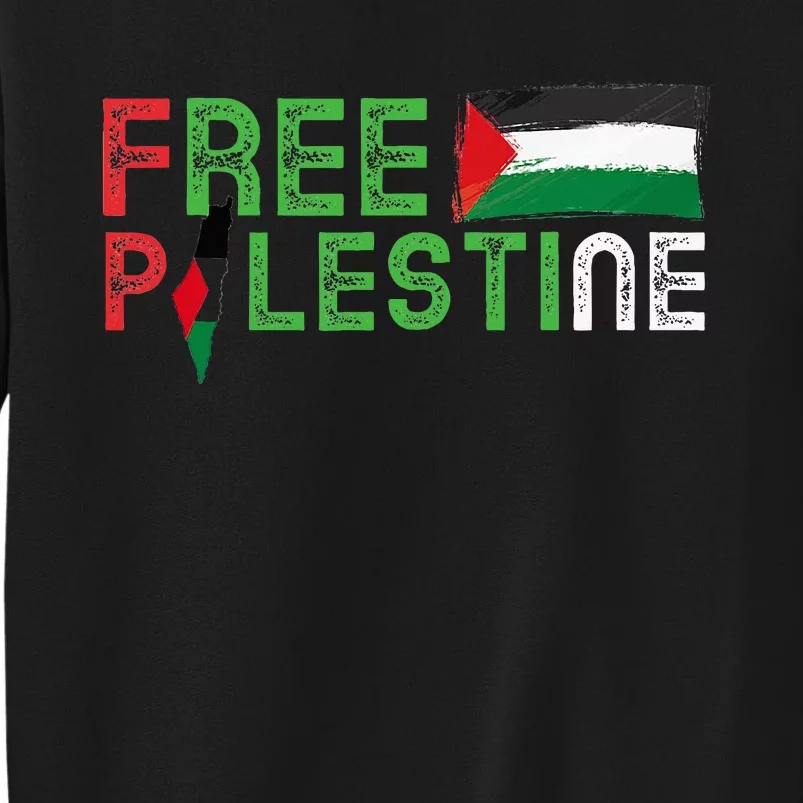 Free Palestine Flag Arabic Free Gaza Palestinian Flag Sweatshirt