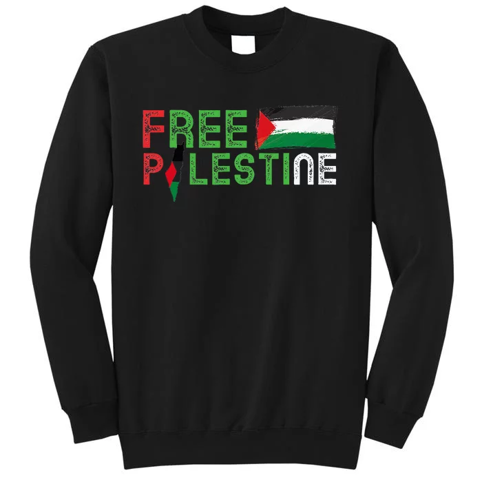 Free Palestine Flag Arabic Free Gaza Palestinian Flag Sweatshirt