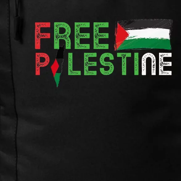 Free Palestine Flag Arabic Free Gaza Palestinian Flag Daily Commute Backpack