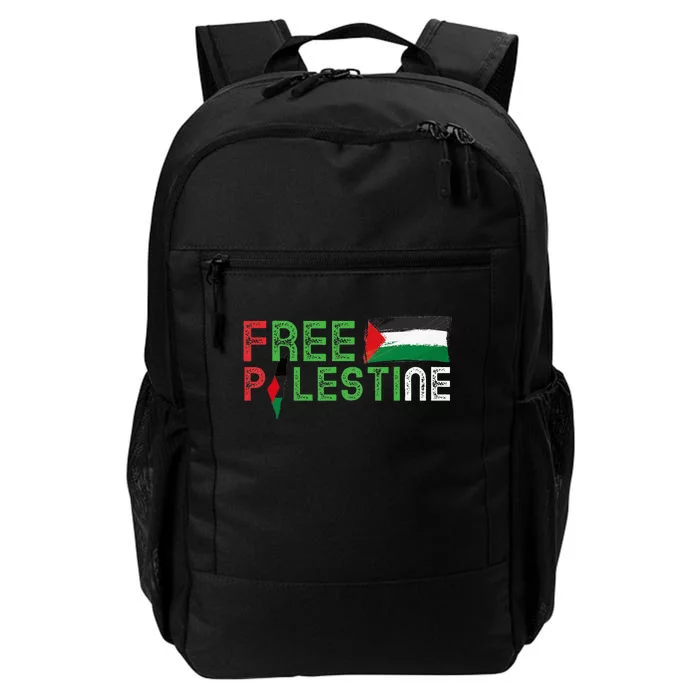 Free Palestine Flag Arabic Free Gaza Palestinian Flag Daily Commute Backpack