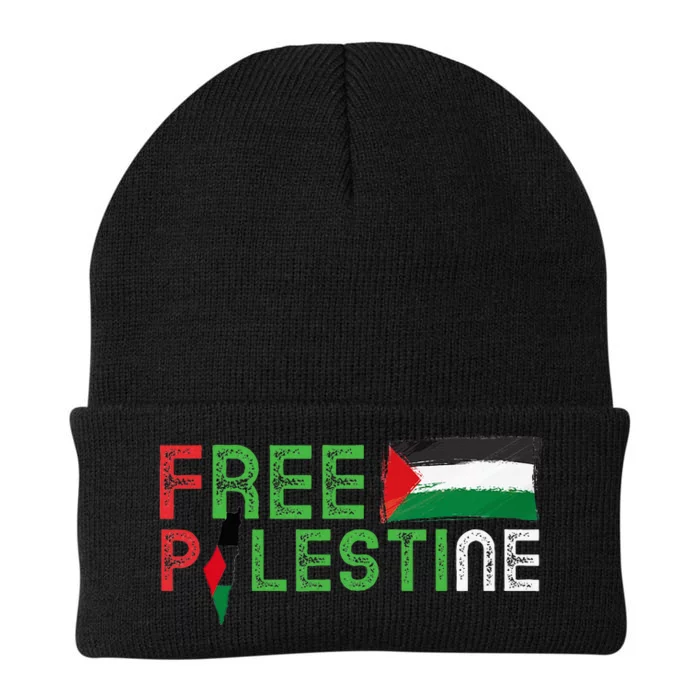 Free Palestine Flag Arabic Free Gaza Palestinian Flag Knit Cap Winter Beanie