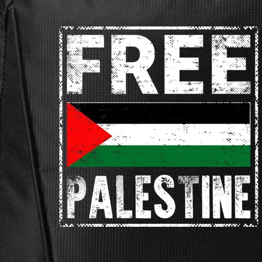 Free Palestine Flag Graphic Meaningful Gift City Backpack