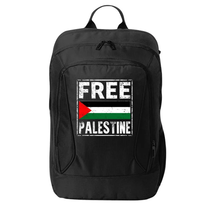 Free Palestine Flag Graphic Meaningful Gift City Backpack