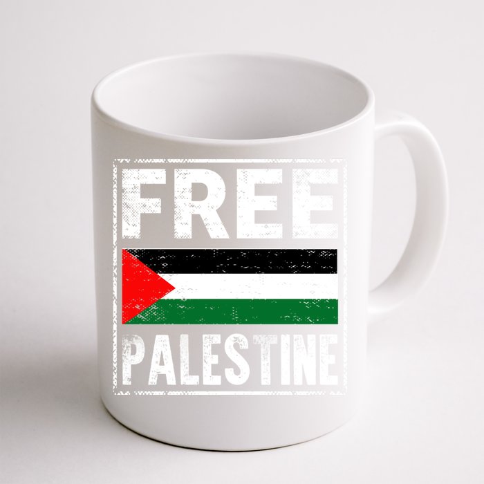 Free Palestine Flag Graphic Meaningful Gift Front & Back Coffee Mug