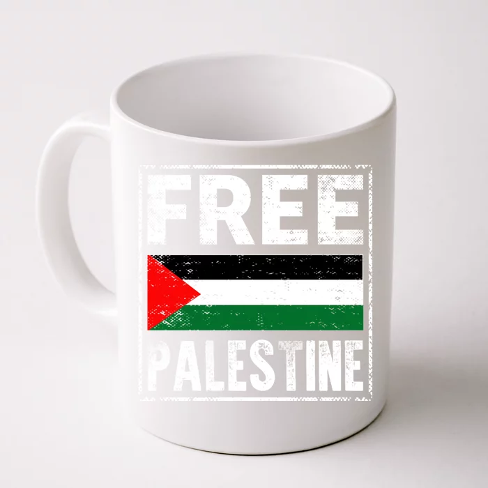 Free Palestine Flag Graphic Meaningful Gift Front & Back Coffee Mug