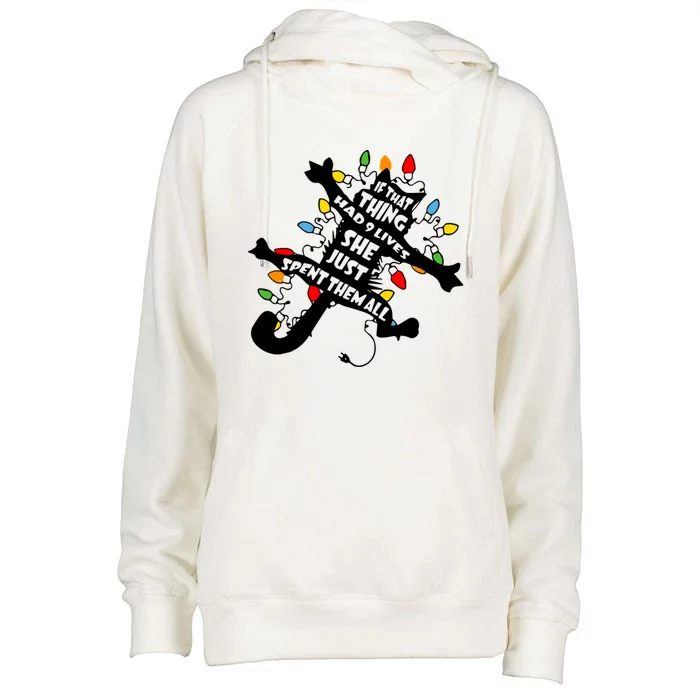 Funny Pussycat From Christmas Vacation Frieds Lover Funny Gift Womens Funnel Neck Pullover Hood