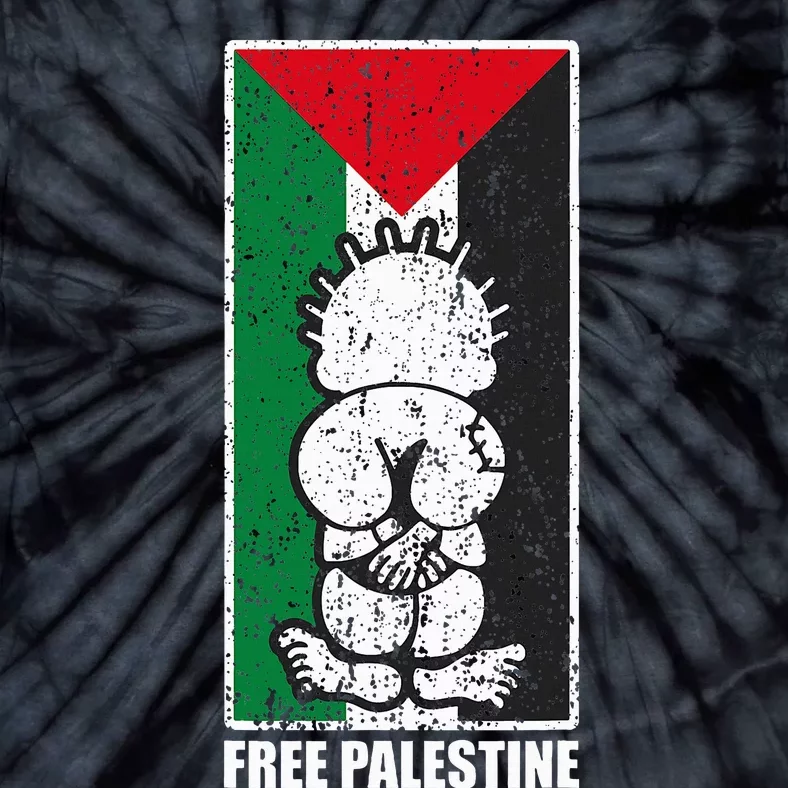 Free Palestine Flag Hanthala Gaza Save Sheikh Jarrah Tie-Dye T-Shirt