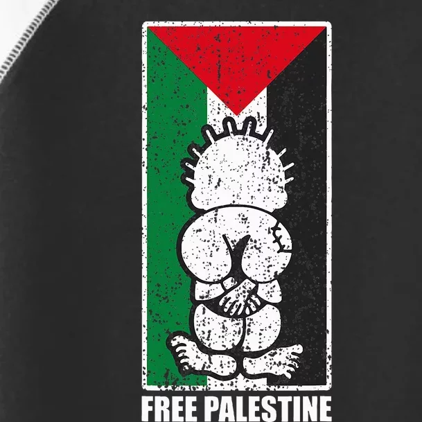 Free Palestine Flag Hanthala Gaza Save Sheikh Jarrah Toddler Fine Jersey T-Shirt