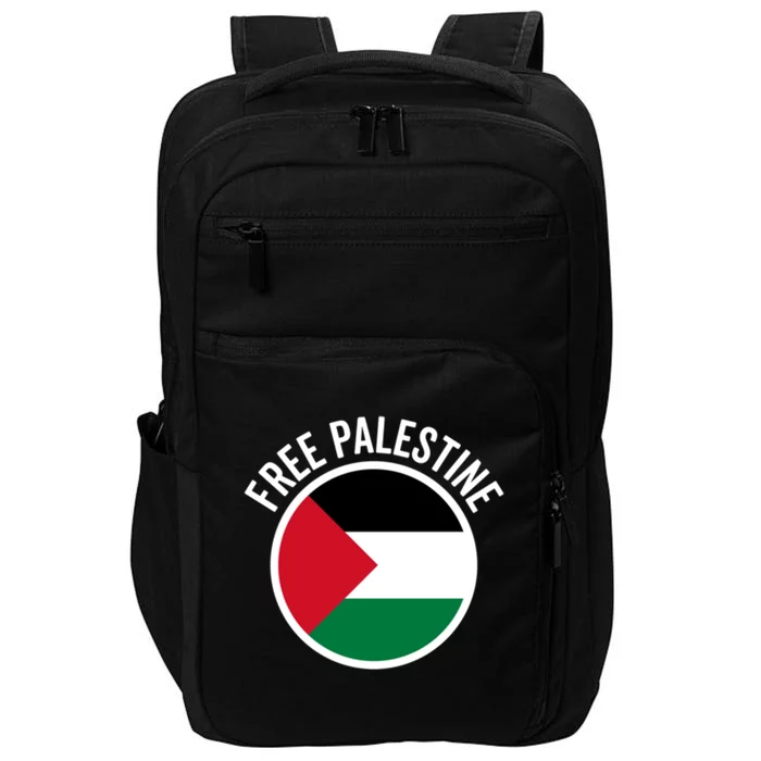 Free Palestine Free Gaza Palestine Flag Great Gift Impact Tech Backpack