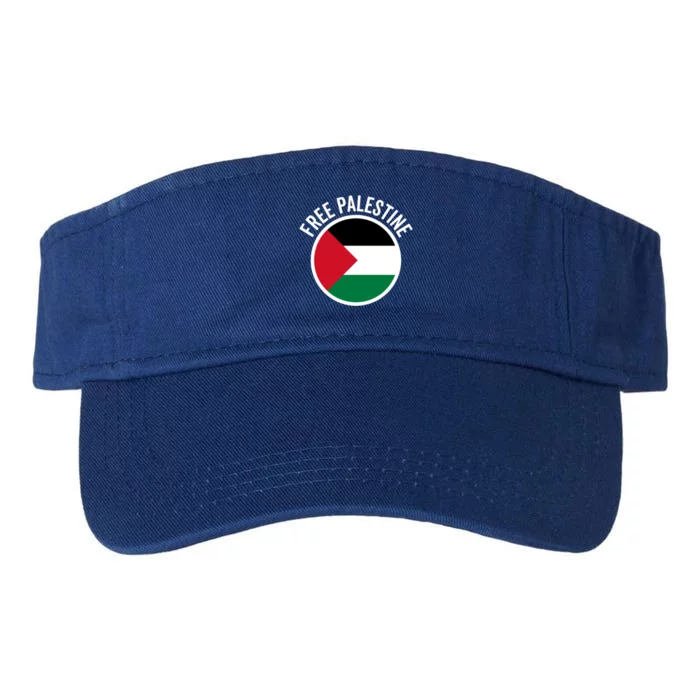 Free Palestine Free Gaza Palestine Flag Great Gift Valucap Bio-Washed Visor