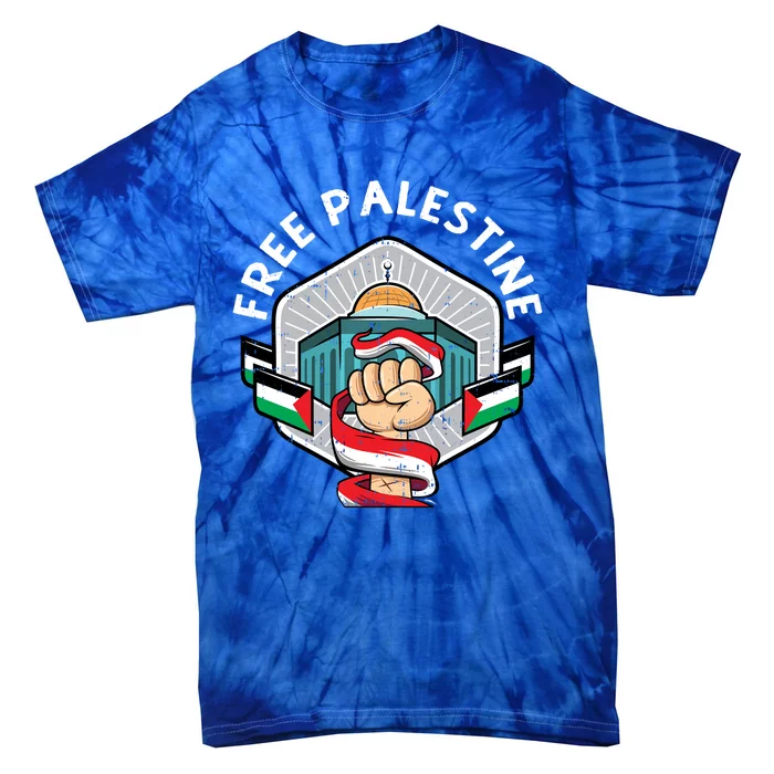 Free Palestine Flag Save Gaza Strip End The Occupation Gift Tie-Dye T-Shirt