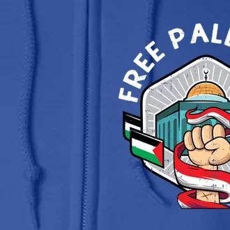 Free Palestine Flag Save Gaza Strip End The Occupation Gift Full Zip Hoodie