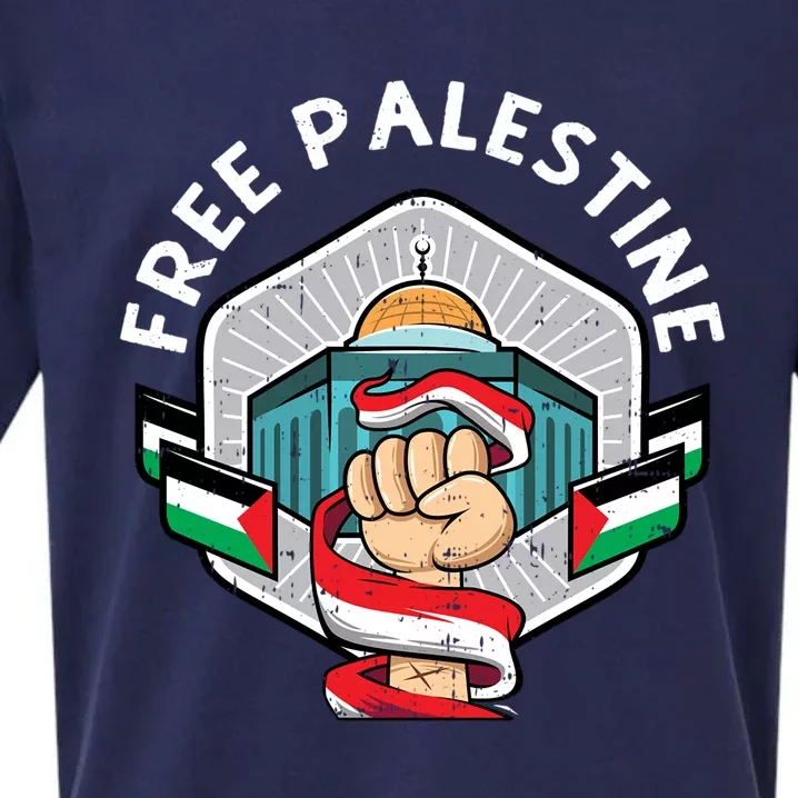 Free Palestine Flag Save Gaza Strip End The Occupation Gift Sueded Cloud Jersey T-Shirt