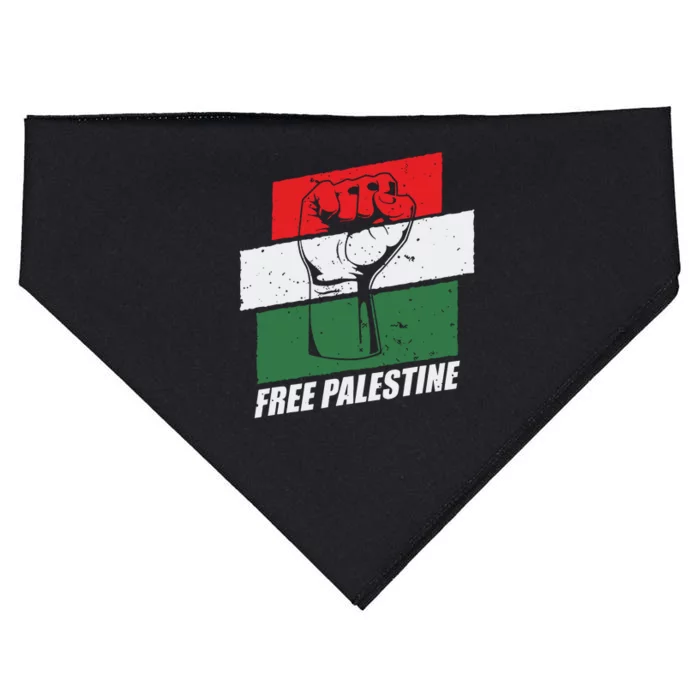 Free Palestine USA-Made Doggie Bandana