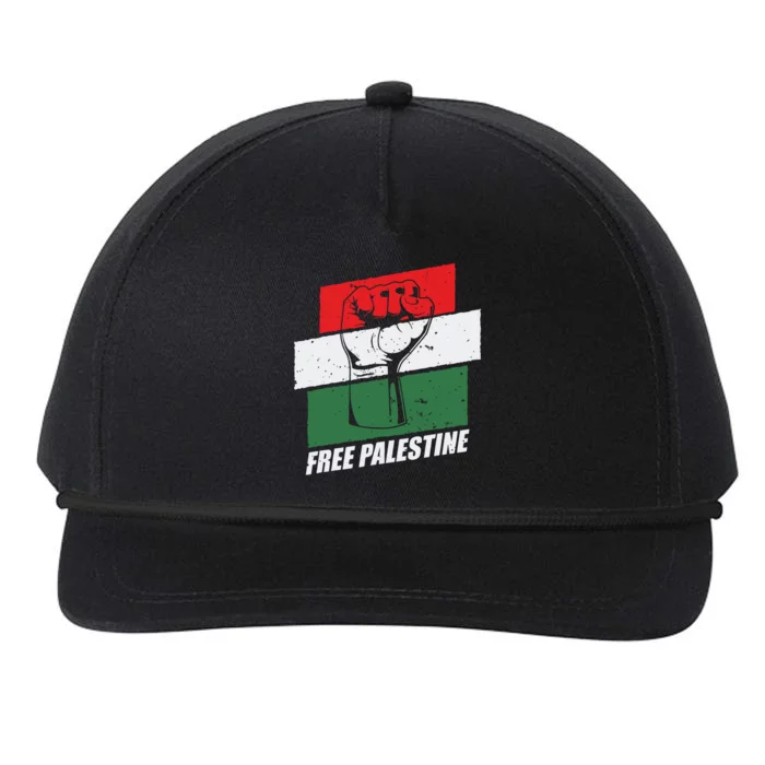 Free Palestine Snapback Five-Panel Rope Hat