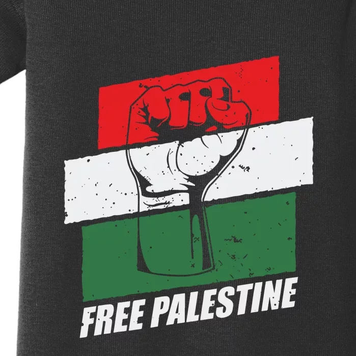 Free Palestine Baby Bodysuit