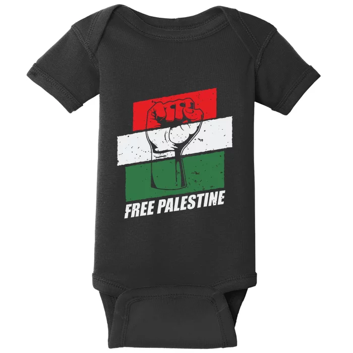 Free Palestine Baby Bodysuit