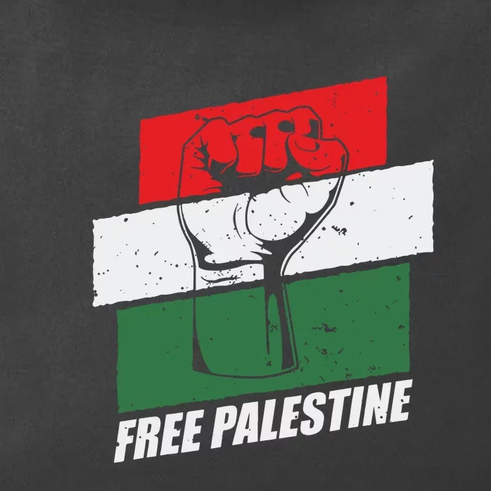 Free Palestine Zip Tote Bag