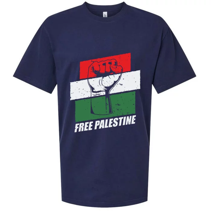 Free Palestine Sueded Cloud Jersey T-Shirt