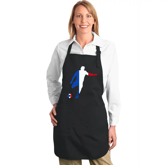 French Pride France Soccer Team France Flag French Roots Full-Length Apron With Pocket