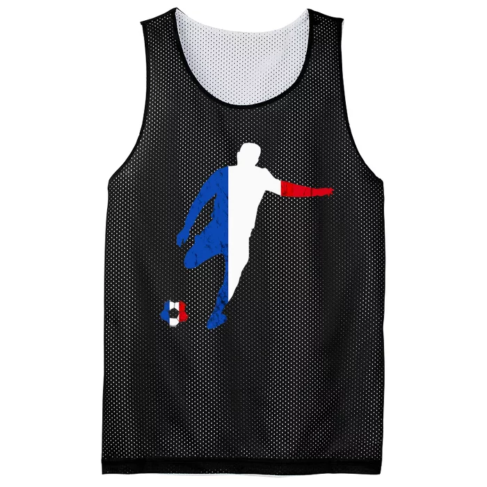 French Pride France Soccer Team France Flag French Roots Mesh Reversible Basketball Jersey Tank