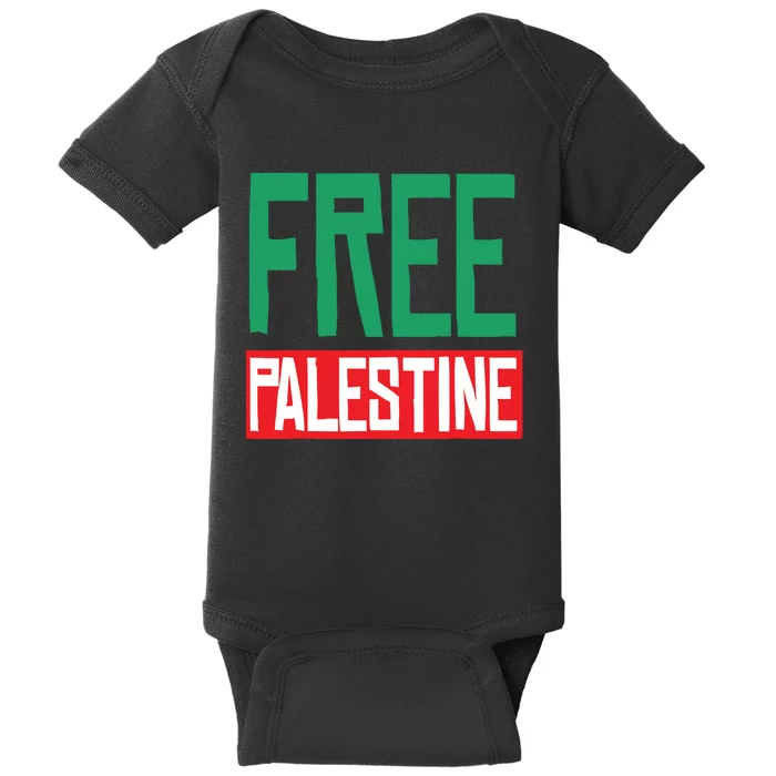 Free Palestine Baby Bodysuit