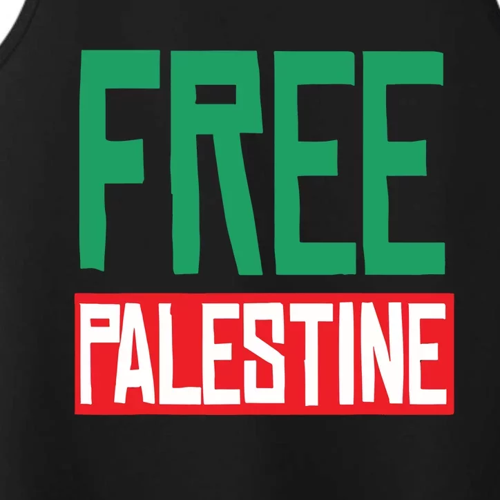 Free Palestine Performance Tank