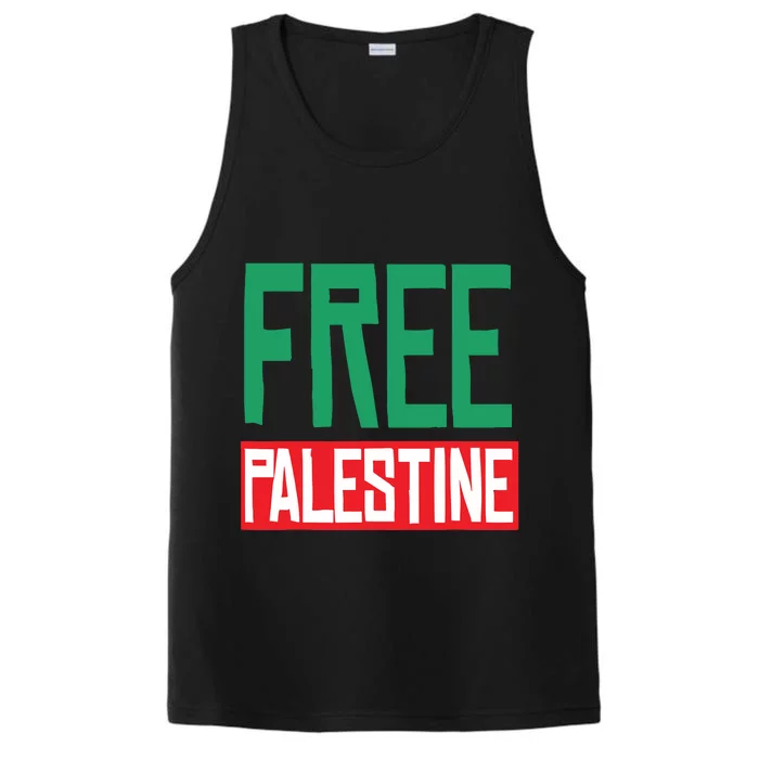 Free Palestine Performance Tank